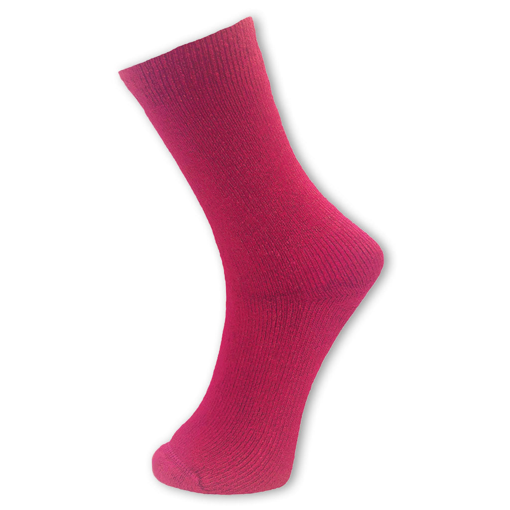 Bamboo Textiles Extra Thick Socks Unisex - Hot Pink